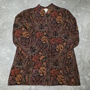 Vintage Coldwater Creek Paisley Jacket (Size M Petite)